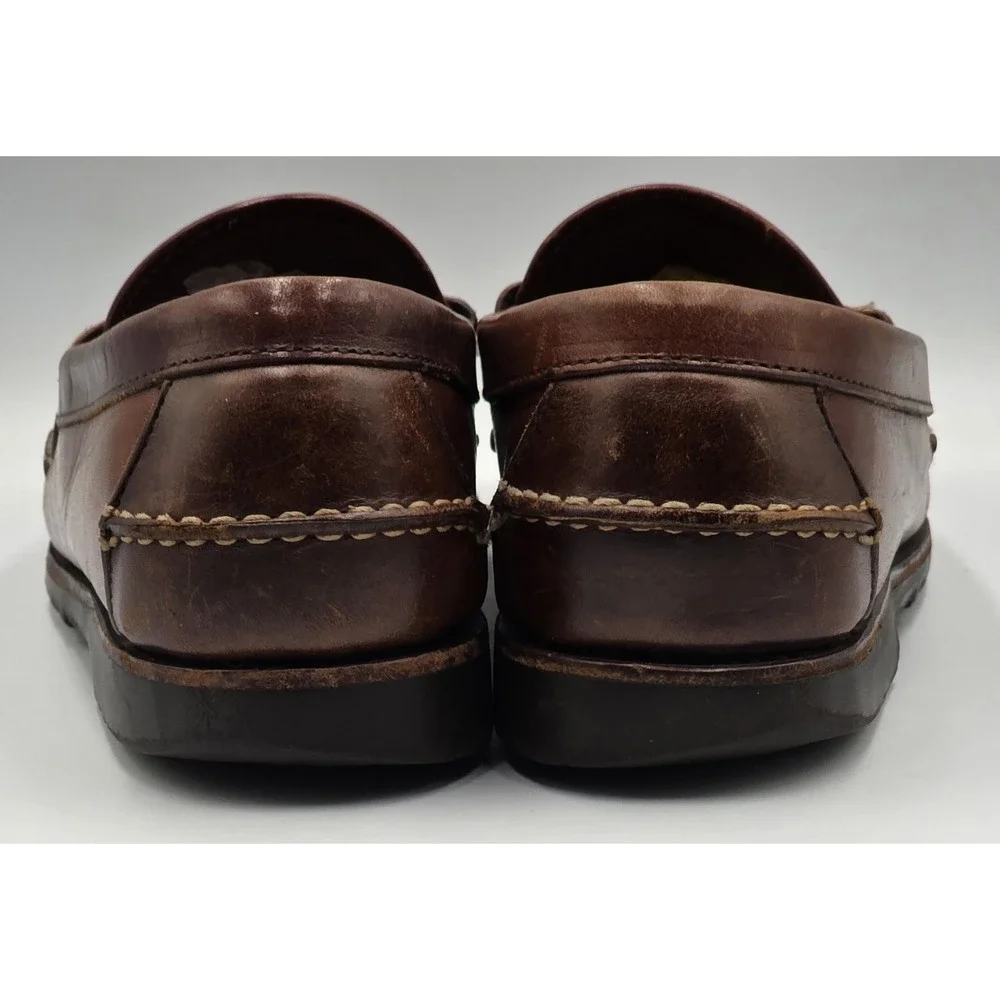 Allen Edmonds Nashua Tassel Loafers 1187 Mens 8 D Brown Leather Made in USA